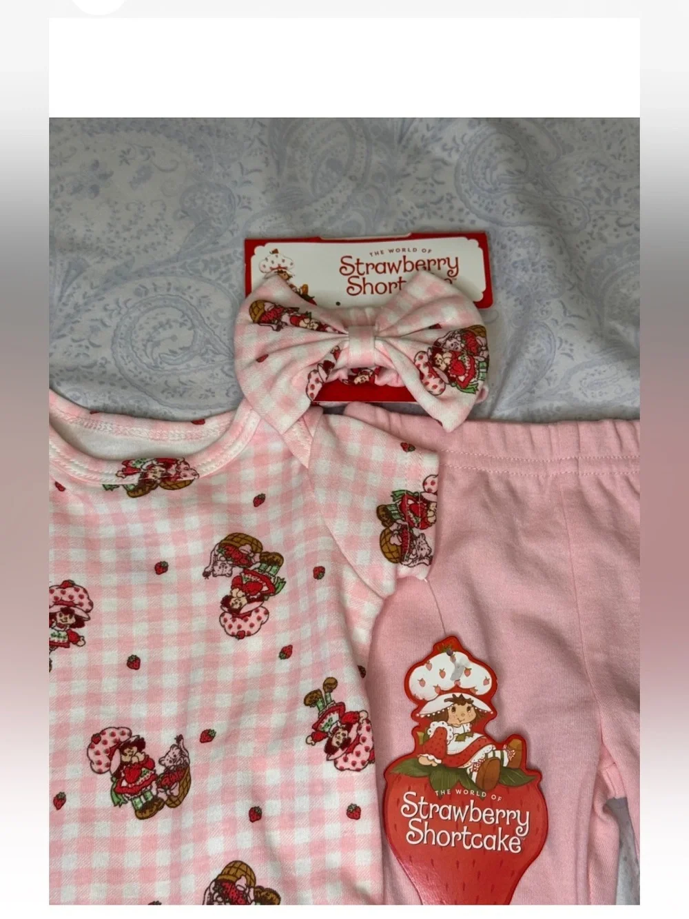 Strawberry Shortcake Infants 3 Piece Pants Set